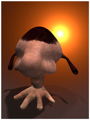 Näsfoting, 3d-figur